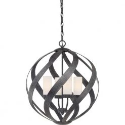 Blacksmith 4-Light Old Black Pendant by Quoizel