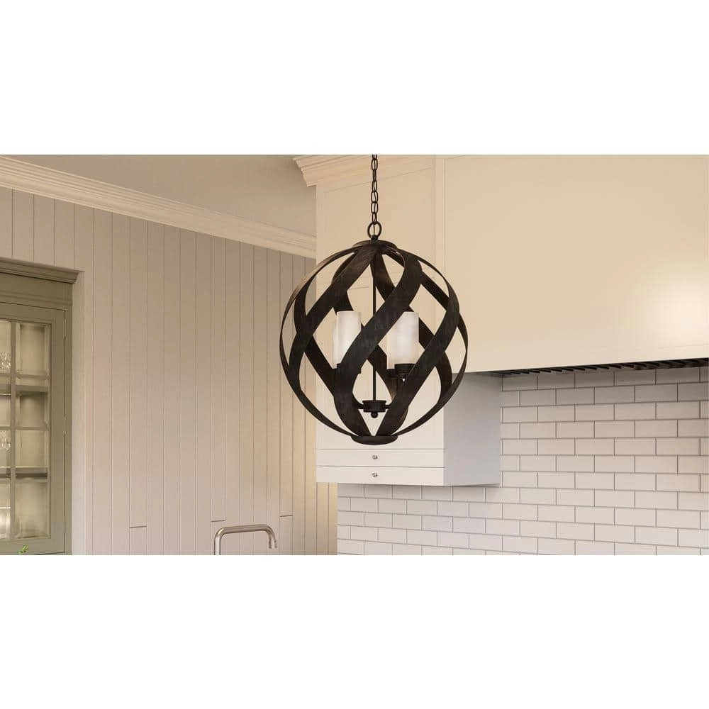 Blacksmith 4-Light Old Black Pendant by Quoizel 4 Blacksmith 4-Light Old Black Pendant by Quoizel - Image 2