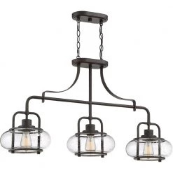 Trilogy 3-Light Old Bronze Chandelier by Quoizel