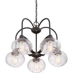 Trilogy 5-Light Old Bronze Chandelier by Quoizel -Quoizel Sales old bronze quoizel chandeliers trg5105oz 4f 1000