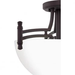 Billingsley 2-Light Old Bronze Semi-Flush Mount by Quoizel -Quoizel Sales old bronze quoizel flush mount lights blg1715oz 1f 1000