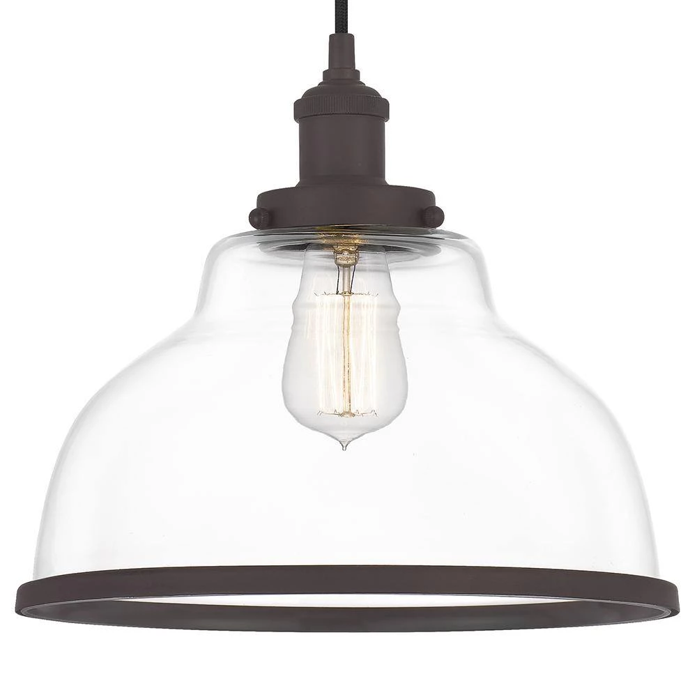 Leo 12 in. 1-Light Old Bronze Mini Pendant by Quoizel 6 Leo 12 in. 1-Light Old Bronze Mini Pendant by Quoizel - Image 4