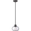 Trilogy 8 in. 1-Light Old Bronze Mini Pendant by Quoizel 1 Trilogy 8 in. 1-Light Old Bronze Mini Pendant by Quoizel -Quoizel Sales old bronze quoizel pendant lights trg1508oz 64 1000