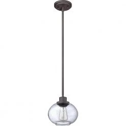 Trilogy 8 in. 1-Light Old Bronze Mini Pendant by Quoizel 10 Trilogy 8 in. 1-Light Old Bronze Mini Pendant by Quoizel -Quoizel Sales old bronze quoizel pendant lights trg1508oz c3 1000