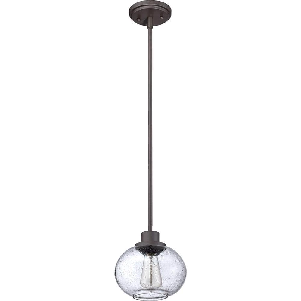 Trilogy 8 in. 1-Light Old Bronze Mini Pendant by Quoizel 6 Trilogy 8 in. 1-Light Old Bronze Mini Pendant by Quoizel - Image 4