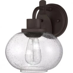 Trilogy 1-Light Old Bronze Wall Sconce by Quoizel -Quoizel Sales old bronze quoizel vanity lighting trg8701oz 4f 1000