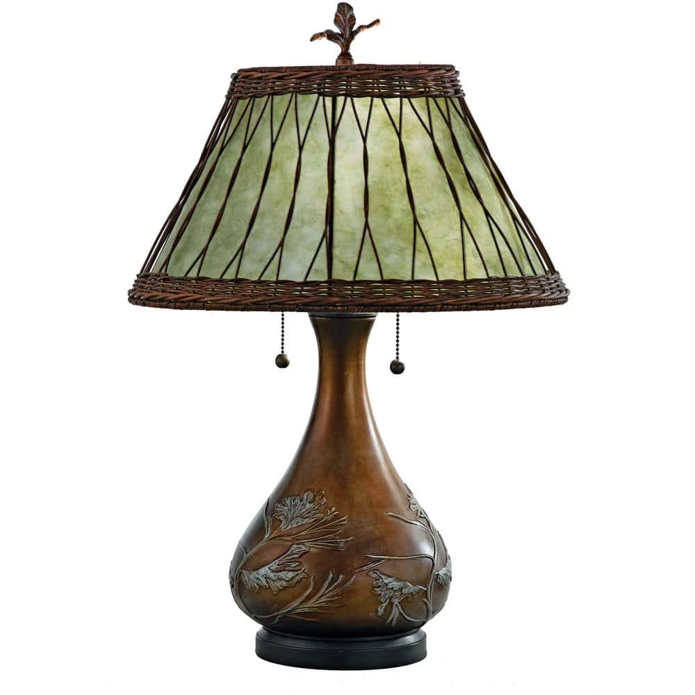 Highland 25 in. Oyster Table Lamp by Quoizel 3 Highland 25 in. Oyster Table Lamp by Quoizel
