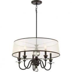 Ceremony 5-Light Palladian Bronze Chandelier by Quoizel -Quoizel Sales palladian bronze quoizel chandeliers cry5005pn 4f 1000