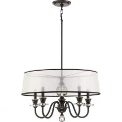 Ceremony 5-Light Palladian Bronze Chandelier by Quoizel -Quoizel Sales palladian bronze quoizel chandeliers cry5005pn c3 1000