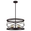 Potts 5-Light Palladian Bronze Shaded Pendant Light by Quoizel -Quoizel Sales palladian bronze quoizel chandeliers ptt2819pn 64 1000