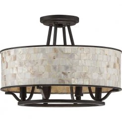 Aristocrat 4-Light Palladian Bronze Semi-Flush Mount by Quoizel -Quoizel Sales palladian bronze quoizel flush mount lights as1716pn c3 1000