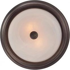 Manor 13 in. 2-Light Palladian Bronze Flush Mount by Quoizel -Quoizel Sales palladian bronze quoizel flush mount lights mnr1613pn 1f 1000
