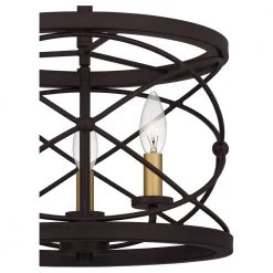 Potts 3-Light Palladian Bronze Semi-Flush Mount by Quoizel -Quoizel Sales palladian bronze quoizel flush mount lights ptt1714pn 44 1000