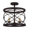 Potts 3-Light Palladian Bronze Semi-Flush Mount by Quoizel -Quoizel Sales palladian bronze quoizel flush mount lights ptt1714pn 64 1000
