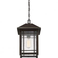 Cedar Point 1-Light Bronze Outdoor Pendant Light by Quoizel -Quoizel Sales palladian bronze quoizel outdoor pendant lights cpt1910pn 44 1000