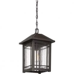 Cedar Point 1-Light Bronze Outdoor Pendant Light by Quoizel -Quoizel Sales palladian bronze quoizel outdoor pendant lights cpt1910pn 4f 1000