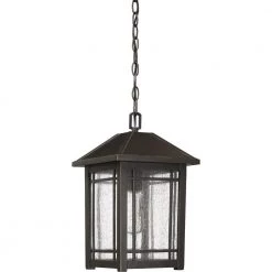 Cedar Point 1-Light Bronze Outdoor Pendant Light by Quoizel -Quoizel Sales palladian bronze quoizel outdoor pendant lights cpt1910pn c3 1000