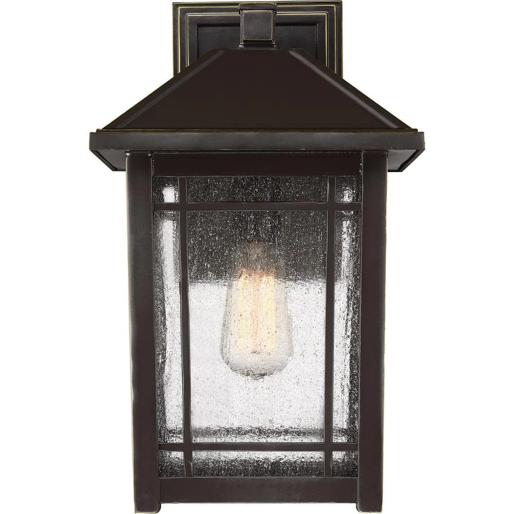 Cedar Point 1-Light Bronze Outdoor Wall Lantern Sconce by Quoizel 6 Cedar Point 1-Light Bronze Outdoor Wall Lantern Sconce by Quoizel - Image 4