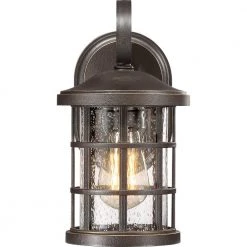 Crusade 1-Light Bronze Outdoor Wall Lantern Sconce by Quoizel 12 Crusade 1-Light Bronze Outdoor Wall Lantern Sconce by Quoizel -Quoizel Sales palladian bronze quoizel outdoor sconces cse8406pn 4f 1000