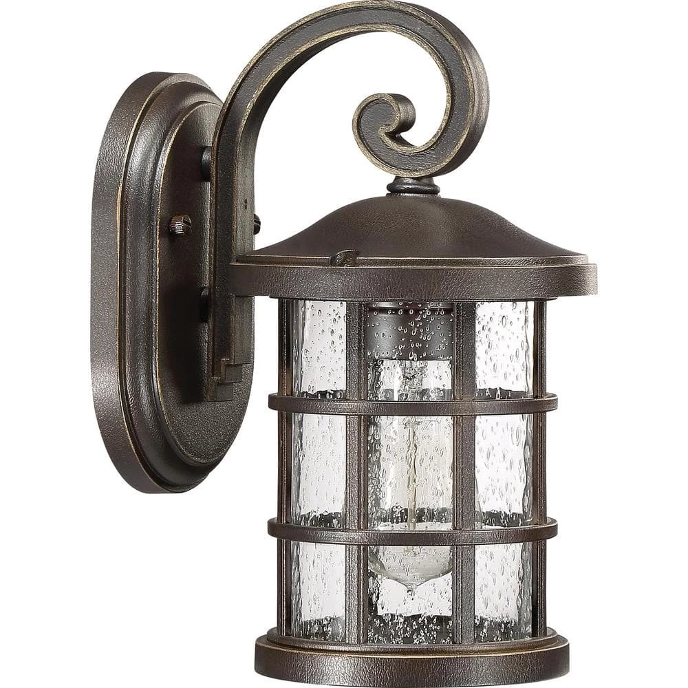 Crusade 1-Light Bronze Outdoor Wall Lantern Sconce by Quoizel 6 Crusade 1-Light Bronze Outdoor Wall Lantern Sconce by Quoizel - Image 4