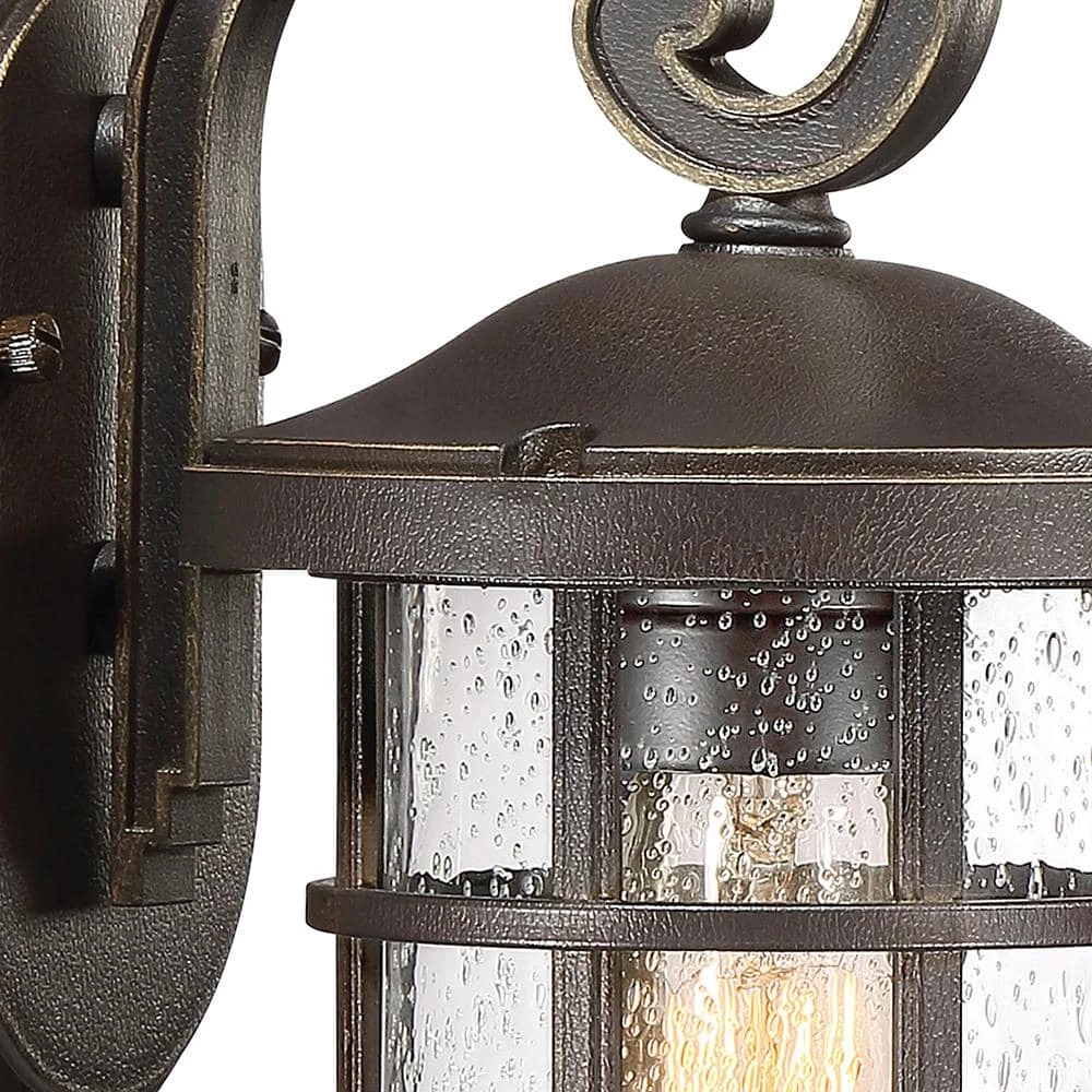 Crusade 1-Light Bronze Outdoor Wall Lantern Sconce by Quoizel 4 Crusade 1-Light Bronze Outdoor Wall Lantern Sconce by Quoizel - Image 2