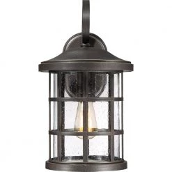 Crusade 1-Light Bronze Outdoor Wall Lantern Sconce by Quoizel 12 Crusade 1-Light Bronze Outdoor Wall Lantern Sconce by Quoizel -Quoizel Sales palladian bronze quoizel outdoor sconces cse8410pn 4f 1000