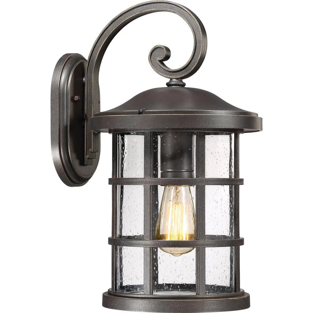 Crusade 1-Light Bronze Outdoor Wall Lantern Sconce by Quoizel 3 Crusade 1-Light Bronze Outdoor Wall Lantern Sconce by Quoizel
