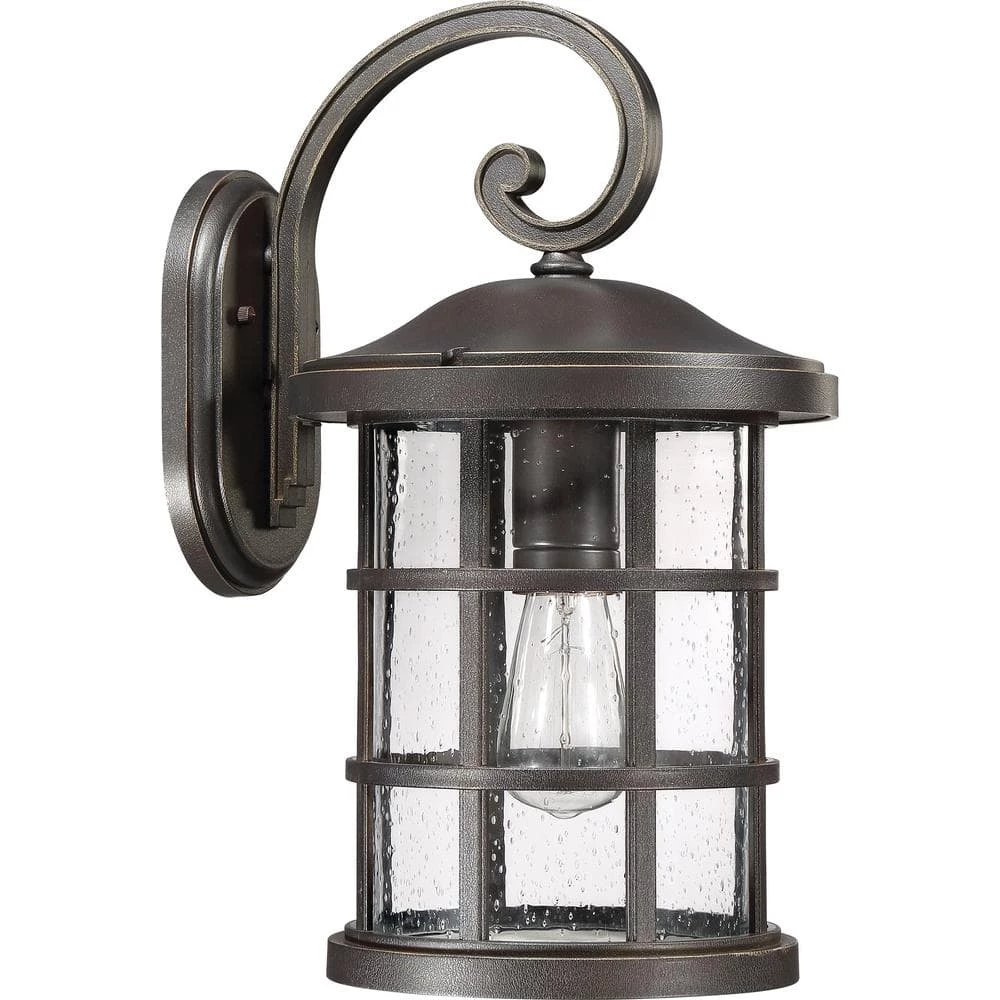 Crusade 1-Light Bronze Outdoor Wall Lantern Sconce by Quoizel 6 Crusade 1-Light Bronze Outdoor Wall Lantern Sconce by Quoizel - Image 4