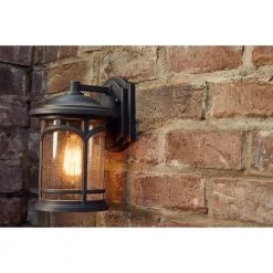 Marblehead 1-Light Bronze Outdoor Wall Lantern Sconce by Quoizel -Quoizel Sales palladian bronze quoizel outdoor sconces mbh8407pn fa 1000