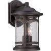 Marblehead 1-Light Palladian Bronze Outdoor Wall Lantern Sconce by Quoizel