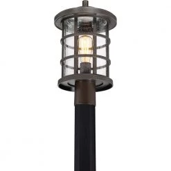 Crusade 1-Light Palladian Bronze Outdoor Post Lantern by Quoizel 13 Crusade 1-Light Palladian Bronze Outdoor Post Lantern by Quoizel -Quoizel Sales palladian bronze quoizel post light sets cse9010pn 4f 1000