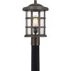 Crusade 1-Light Palladian Bronze Outdoor Post Lantern by Quoizel