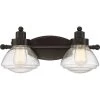 Scholar 2-Light Palladian Bronze Vanity Light by Quoizel -Quoizel Sales palladian bronze quoizel vanity lighting sch8602pn 64 1000