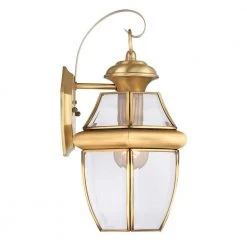 Newbury 1-Light Brass Outdoor Wall Lantern Sconce by Quoizel 11 Newbury 1-Light Brass Outdoor Wall Lantern Sconce by Quoizel -Quoizel Sales polished brass quoizel outdoor sconces ny8316b 1f 1000