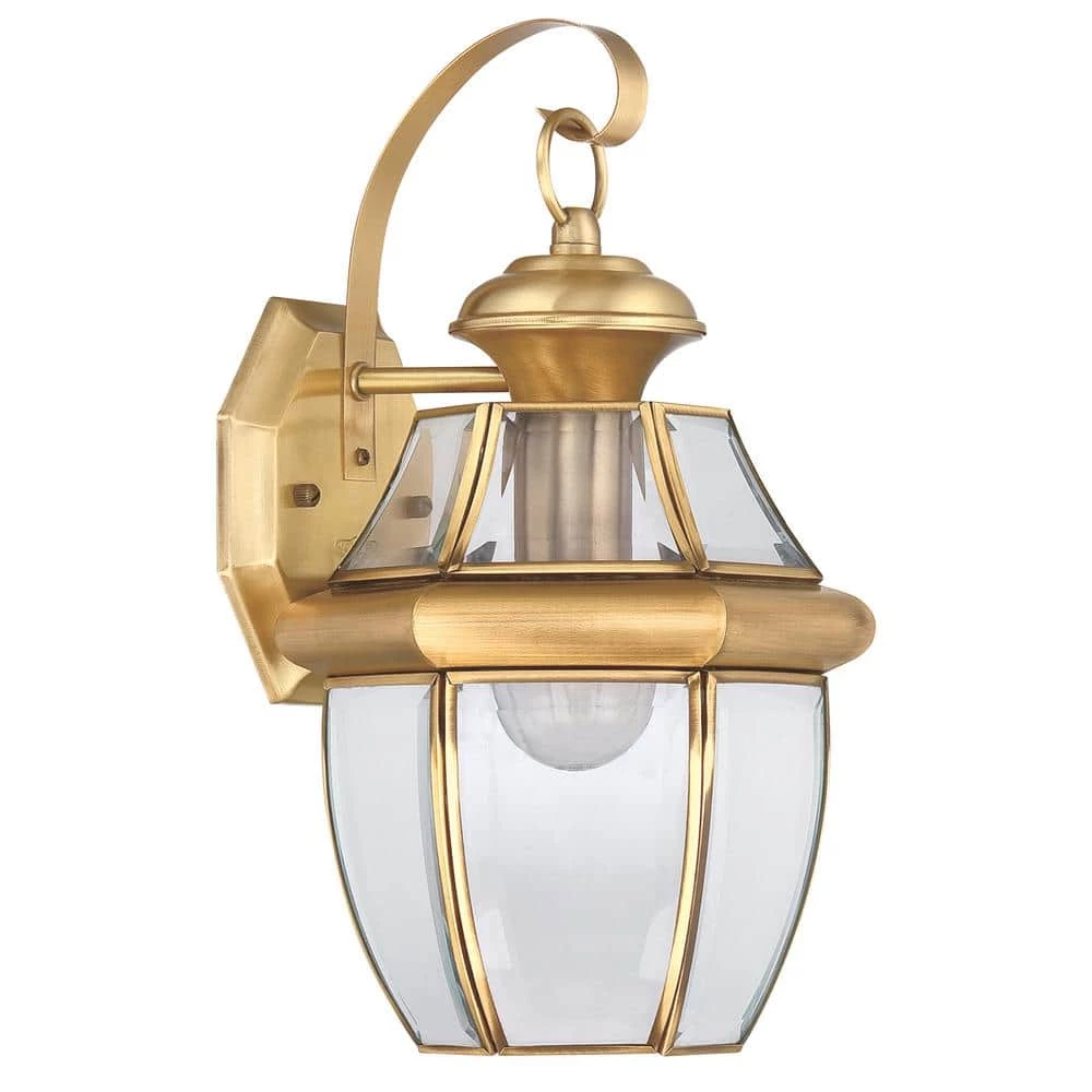 Newbury 1-Light Brass Outdoor Wall Lantern Sconce by Quoizel 5 Newbury 1-Light Brass Outdoor Wall Lantern Sconce by Quoizel - Image 3