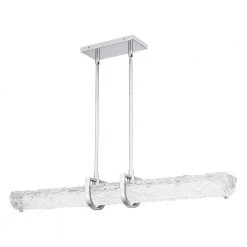 Pell 38 in. Polished Chrome LED Chandelier by Quoizel