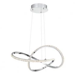 Rumi 18.75 in. Integrated LED Polished Chrome Pendant by Quoizel -Quoizel Sales polished chrome quoizel chandeliers pcrum2818c 4f 1000