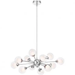 Spellbound 12-Light Polished Chrome Chandelier by Quoizel -Quoizel Sales polished chrome quoizel chandeliers pcsb5012c 4f 1000