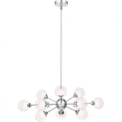 Spellbound 12-Light Polished Chrome Chandelier by Quoizel