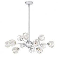 Spellbound 12-Light Polished Chrome Chandelier by Quoizel 10 Spellbound 12-Light Polished Chrome Chandelier by Quoizel -Quoizel Sales polished chrome quoizel chandeliers pcsbc5012c 4f 1000
