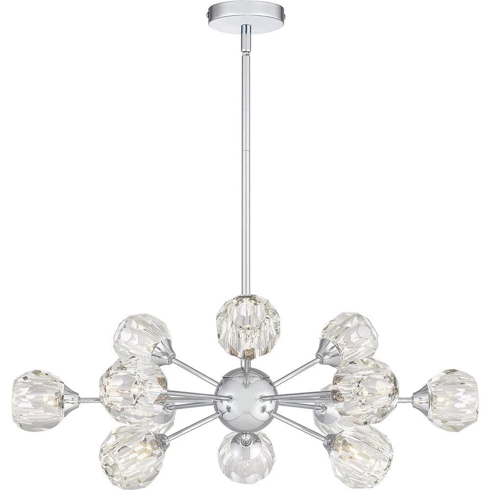 Spellbound 12-Light Polished Chrome Chandelier by Quoizel 3 Spellbound 12-Light Polished Chrome Chandelier by Quoizel