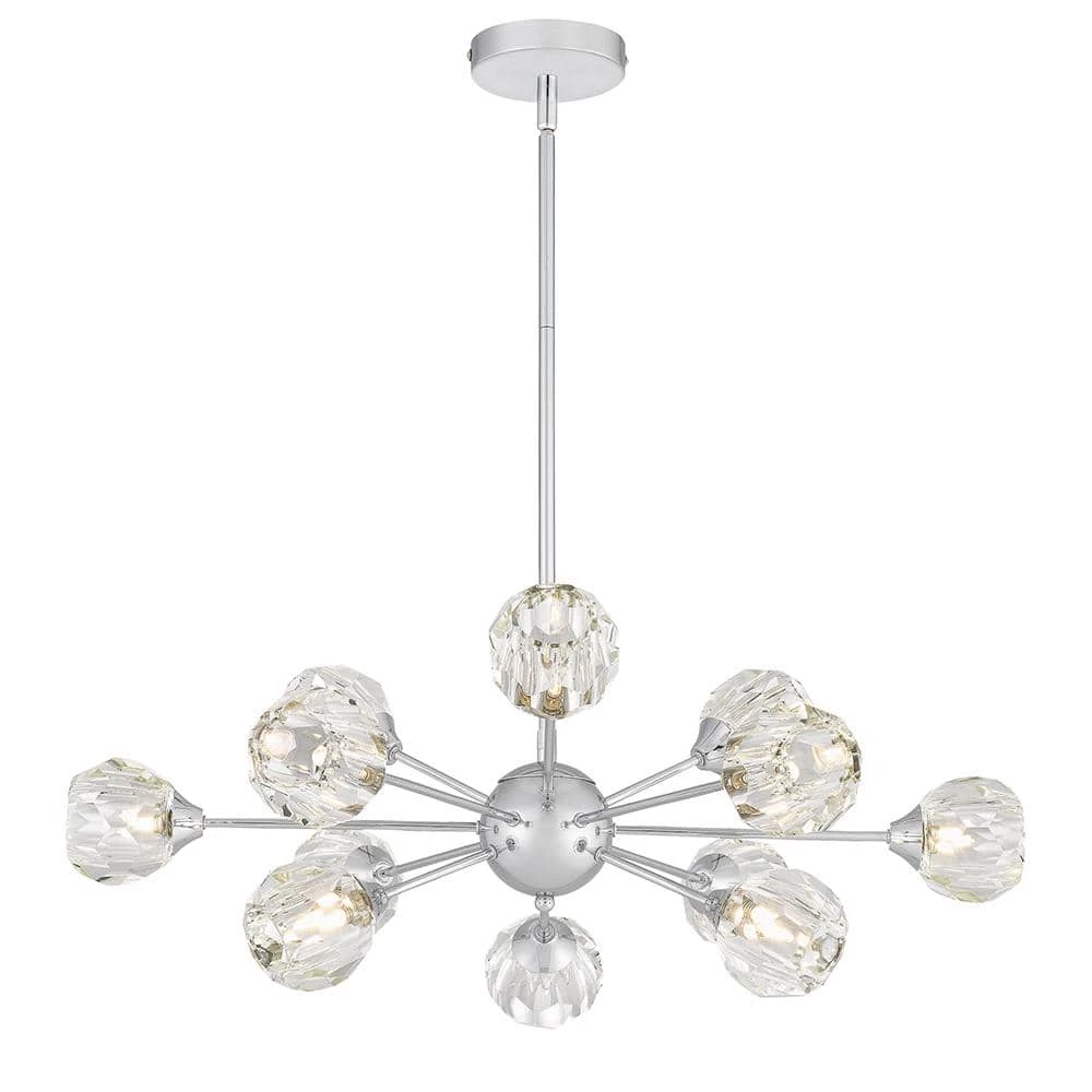 Spellbound 12-Light Polished Chrome Chandelier by Quoizel 4 Spellbound 12-Light Polished Chrome Chandelier by Quoizel - Image 2