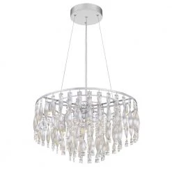 Twinkle 6-Light Polished Chrome Pendant by Quoizel -Quoizel Sales polished chrome quoizel chandeliers pctk2824c 1f 1000