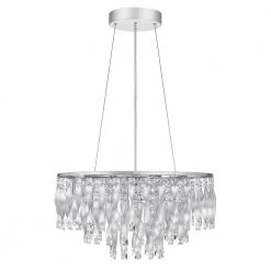 Twinkle 6-Light Polished Chrome Pendant by Quoizel -Quoizel Sales polished chrome quoizel chandeliers pctk2824c 4f 1000