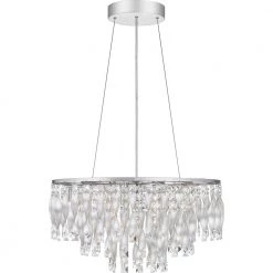 Twinkle 6-Light Polished Chrome Pendant by Quoizel