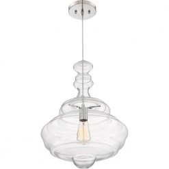 Morocco 15.75 in. 1-Light Polished Chrome Pendant by Quoizel -Quoizel Sales polished chrome quoizel chandeliers qf2046c e1 1000