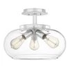 Andrews 3-Light Polished Chrome Semi-Flush Mount by Quoizel 2 Andrews 3-Light Polished Chrome Semi-Flush Mount by Quoizel -Quoizel Sales polished chrome quoizel flush mount lights anw1714c 64 1000