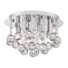 Bordeaux 13.75 in. 4-Light Polished Chrome Flush Mount by Quoizel -Quoizel Sales polished chrome quoizel flush mount lights brx1614c 64 1000
