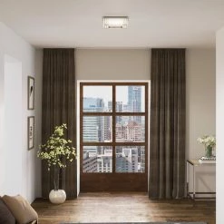 Blakely 13.75 in. Polished Chrome LED Flush Mount by Quoizel -Quoizel Sales polished chrome quoizel flush mount lights pcbk1614c 31 1000