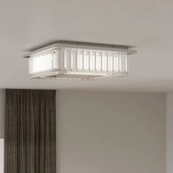 Blakely 13.75 in. Polished Chrome LED Flush Mount by Quoizel -Quoizel Sales polished chrome quoizel flush mount lights pcbk1614c fa 1000